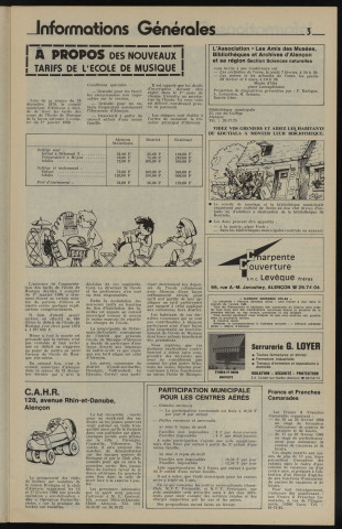 Alençon Notre Cité, journal d'information municipale et districale n°28 (février 1980).