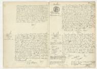 Transcription du jugement de rectification de ADIGARD DES GAUTRIES (20 septembre 1912),reconnaissance de BEGUIN Calixte (23 septembre 1912),reconnaissance de LOCHON Jeanne Albertine (23 septembre 1912),acte de naissance de PALMIER Robert Jean (21 septembre 1912).