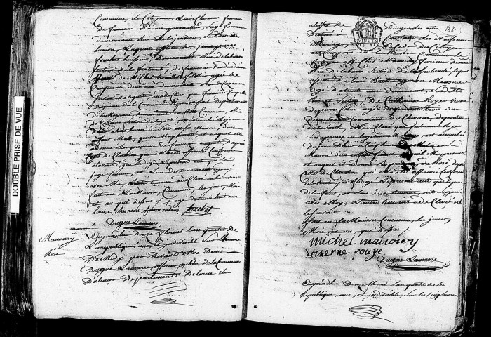 Acte de naissance de COUPET François Auguste enfant naturel (30 avril 1796),acte de naissance de MANOURY Rose (30 avril 1796),acte de naissance de LACROIX Marie Joseph (1er mai 1796).