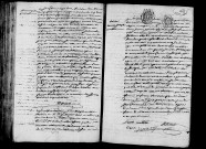 Acte de naissance de CHEVRIER Julien Pierre (14 septembre 1795),acte de naissance de DESNOS Marin Joseph Constant (19 septembre 1795).