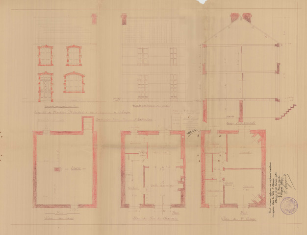 permis de construire n°5, Construction d'une maison d'habitation Rue d'Argentan Alençon, (date de décision : 1933), (auteur du projet, architecte : LEGOUT Louis (expert métreur)).