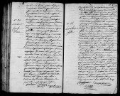 Acte de naissance de PESCHEUR Françoise Marie (4 octobre 1796),acte de naissance de LAUNAY François Joseph (7 octobre 1796).