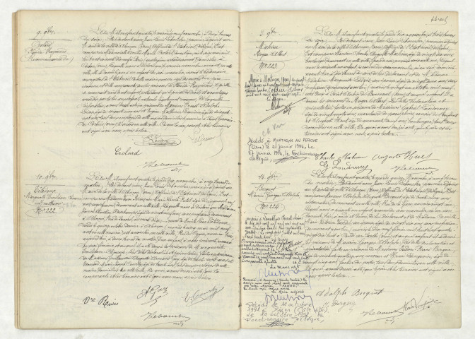 Reconnaissance CROLARD Placide Raymond (9 novembre 1904),acte de naissance de TETEDOUX Marguerite Emilienne Clémence enfant posthume (10 novembre 1904),acte de naissance de MAHIEU Roger Albert (8 novembre 1904),acte de naissance de BECQUET Maurice Georges Adolphe (14 novembre 1904).