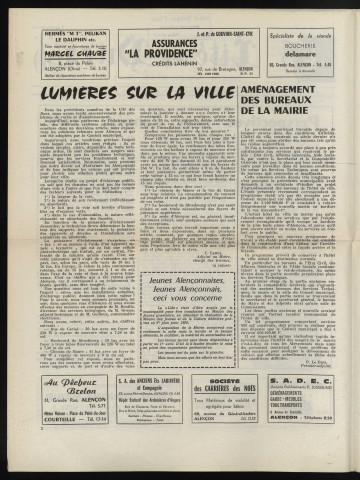 Cité des Ducs, bulletin municipal officiel de la Ville d'Alençon n°3 (janvier 1966).