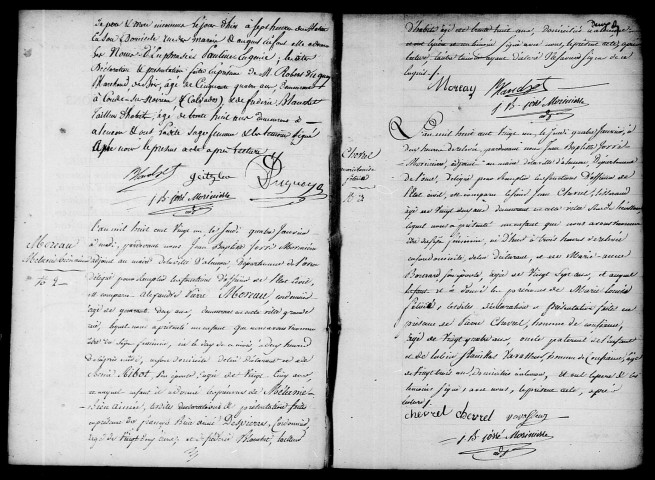 Registre des actes de naissance et adoption (1er janvier - 31 décembre 1821).
