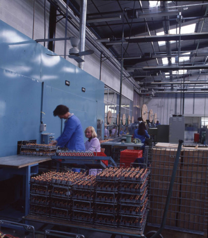 Ateliers moteurs, Mme TH. Bertin et M. Vimont : ektachrome, Philippe Giraud (juin 1979).