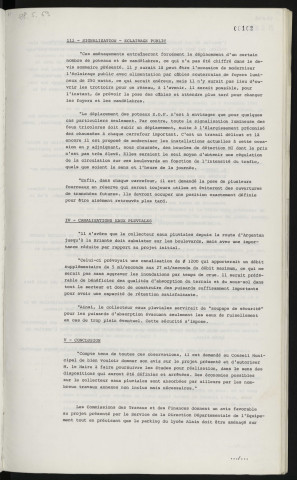 Voirie, boulevards extérieurs, avant-projet.