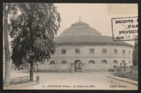 Alençon (Orne), La Halle aux Blés, carte postale ancienne noir et blanc n°6, A.M.F. éditeur, sd, (14x9), AMA.