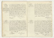 Acte de naissance de TESSIER Lucien Charles (3 février 1910),reconnaissance de DAVID Marthe Marie Louise (7 février 1910),reconnaissance de LAMY Marcel Jules Albert (9 février 1910),acte de naissance de FONTAINE Emile Auguste Henri (10 février 1910).