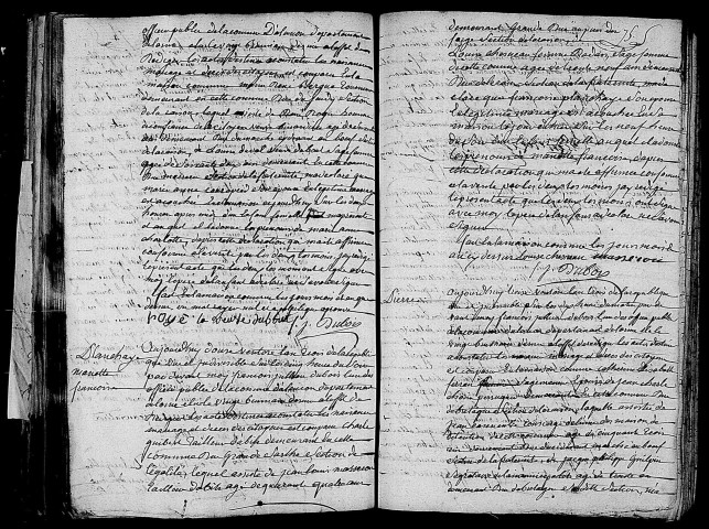 Acte de naissance de BERGUE Marie Anne Charlotte (28 février 1795),acte de naissance de GUIBERT Manette Françoise (1er mars 1795),acte de naissance de RATTIER Pierre enfant naturel (3 mars 1795).