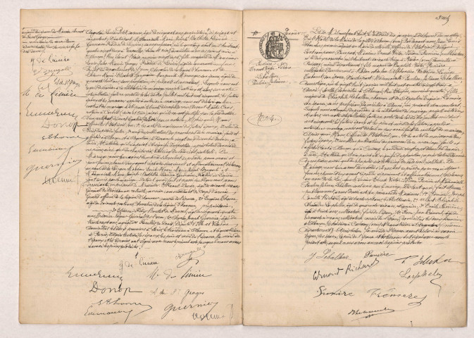 Acte de mariage de BINET Cénéri Joseph Avelin et RAMOND Augustine Philomène (09 Juin 1908), PROU Fernand Lucien Pierre et LESAGE Alice Louise Marie (09 Juin 1908).
