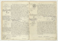 Acte de naissance de HUIGNARD Hélène Alphonsine Germaine (11 février 1907), acte de naissance de JOYEUX René Louis enfant naturel (13 février 1907), acte de naissance de CHANTEPIE Marcel Georges (17 février 1907), acte de naissance de BAZEILLE Madeleine Elisabeth Julienne (16 février 1907).
