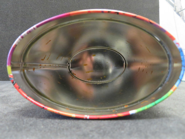 Boîte à café offert lors de l'achat d'une cafetière Moulinex, (métal), don de l'association Moulinex Jean Mantelet.