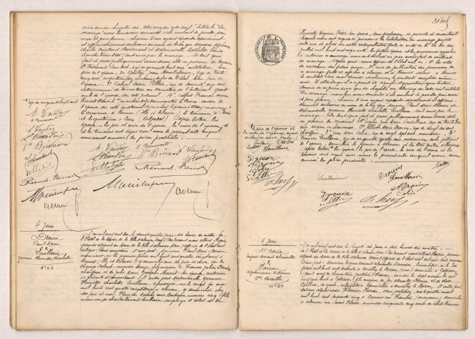 Acte de mariage de BOISNARD Alphonse Charles Constant et VIANDIER Mathilde Louise Léonide (30 mai 1910), Acte de mariage de DROUIN Paul Marie et LEVILLAIN Yvonne Henriette Charlotte (04 juin 1910), Acte de mariage de DROUIN Eugène Amand Alexandre veuf de BARON et HAREAU Alphonsine Victorine veuve de SARTHE (06 juin 1910).