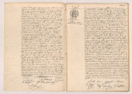 Acte de mariage de GARREAU Maurice André Joseph et DUVAL Marie Anne Eulalie (07 avril 1910), Acte de mariage de JÉZEQUEL Jean Yves Marie et MARRE Berthe Léontine Marie (09 avril 1910).