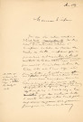 Rivière de la Briante, règlement d'eau sur la retenue des eaux du Moulin du Guichet (1825-1835), pétition du sieur Dujarrier : correspondance.