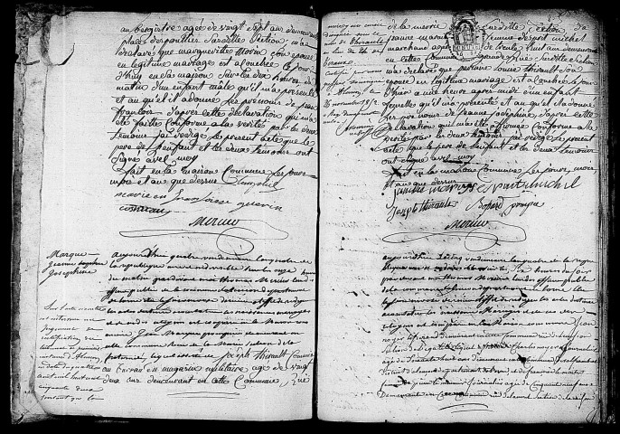 Acte de naissance de PRIEUR Thomas François Théodore (26 mars 1796),acte de naissance de VAVASSEUR Vincent (26 mars 1796),acte de naissance de CHAPLAIN François Désiré Armand (28 mars 1796).