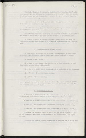 Urbanisme, secteur Nord-Ouest, plan masse guide du quartier sous-secteur de la Croix Mercier, plan de masse guide du quartier sous-secteur de l'hippodrome.