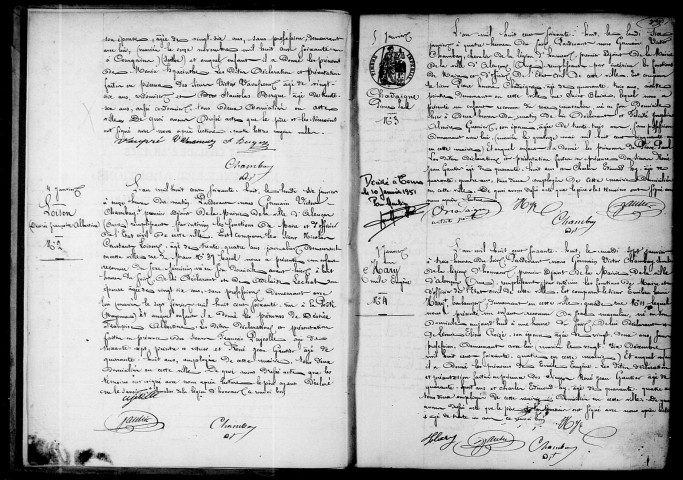 Registre des actes de naissance et adoption (1868).