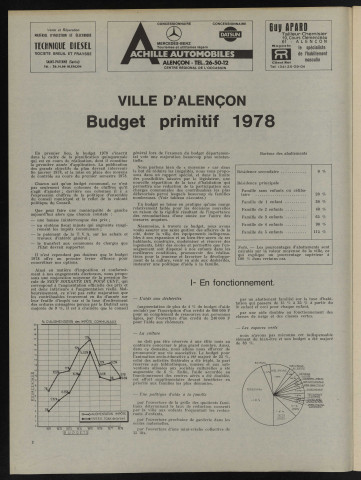 Alençon Notre Cité, journal des habitants de la Ville et des communes périphériques n°8 (janvier 1978).