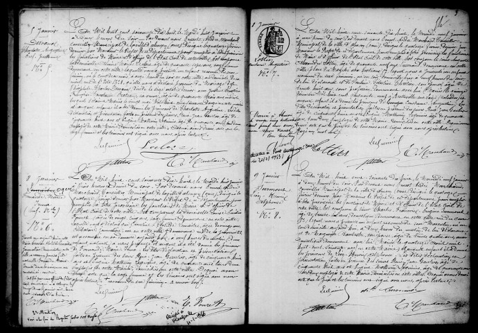 Registre des actes de naissance et adoption.