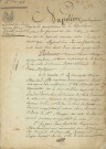 Adjudication aux enchères de deux maisons sises rue Cazault, appartenant aux héritiers Desroches par Pierre Jean (19 septembre 1808).
