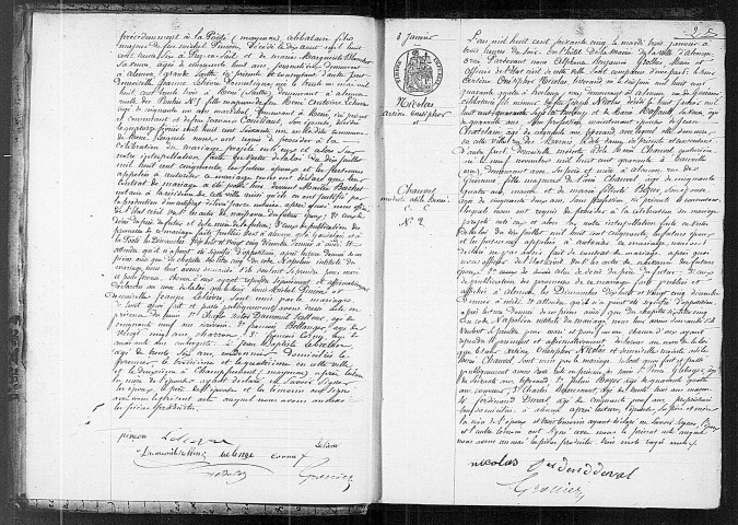 Registre des actes de mariage (1865).