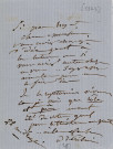 Lettre autographe signée de l'écrivaine Regnauld de Prébois Adèle à l'acteur Adolphe Laferrière [1863].