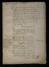 Comptes, état des finances (1552)