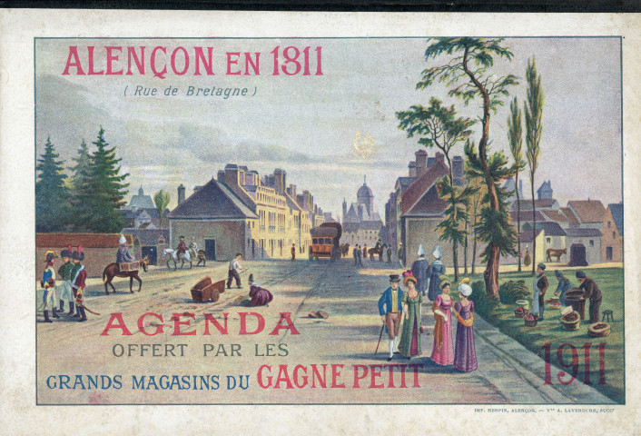Grands Magasins du Gagne-Petit, publicité : agenda (1911).