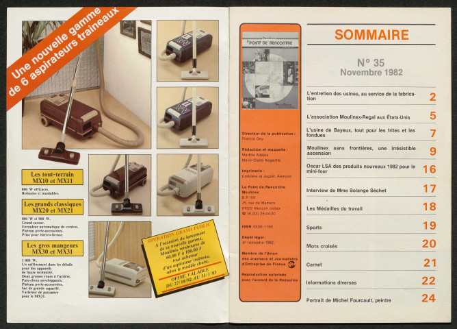 Le Point de rencontre Moulinex n°35 (novembre 1982)