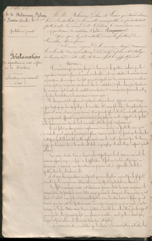 Registre des délibérations du conseil municipal (03 décembre 1852 - 10 mai 1858)