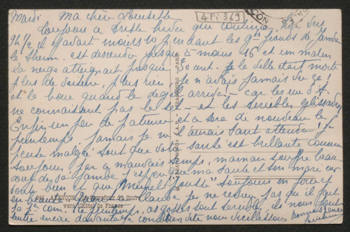 Alencon (Orne), carrefour Cours Clémenceau, rue Saint-Blaise, l'hôtel de France, carte postale semi-moderne n°248 noir et blanc, Réal photo C.A.P, sd, (14cm x 9 cm), AMA.