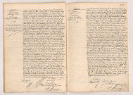 Acte de mariage de FOUNIER Théodore Emile et MAGNY Berthe Jeanne Félicienne (13 août 1910), Acte de mariage de MELUN Julien Auguste, veuf de BOULAY et DESVAUX Marie Modestine divorcée de Pichon (16 août 1910).