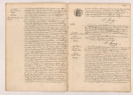 Transcription d'un jugement de divorce de LEPART Et LEVILLAIN (10 Juillet 1908), Acte de mariage de LECOMTE Alphonse Louis et FOUQUET Marthe Berthe (21 Juillet 1908).