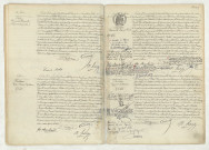 Reconnaissance de ANDRE Fernande Henriette (10 juin 1908),acte de naissance de HALLEREAU Paule Renée Bastienne (8 juin 1908),acte de naissance de BLOSSIER Henriette Marie Renée (9 juin 1908),acte de naissance de PAULOUIN Suzanne Madeleine (8 juin 1908).