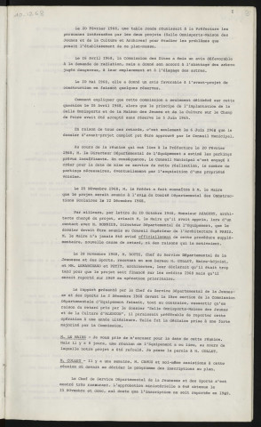 Salle Omnisports, Maison des Jeunes et de la Culture.