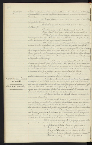 Assistance obligatoire aux vieillards, infirmes et incurables, admissions nouvelles, mutations diverses . Assistance aux femmes en couches, admissions nouvelles