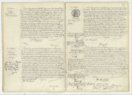 Reconnaissance de LEBLANC Joseph Vincent (13 avril 1906), acte de naissance de BUISSON Odette Marie (12 avril 1906), acte de naissance de CHANTELOUP Henri Eugène Lucien (13 avril 1906), acte de naissance de LAUNAY Mathilde Florence Françoise (16 avril 1906).