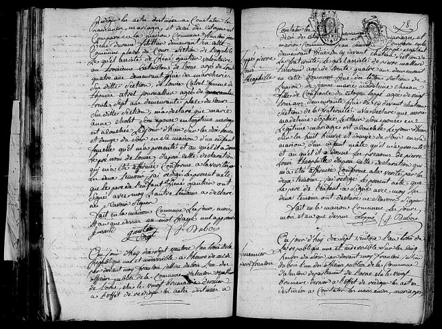 Acte de naissance de DURANT Louise (6 mars 1795),acte de naissance de LOPPE Pierre Louis Théophile (6 mars 1795),acte de naissance de LEMEUNIER Pierre François (7 mars 1795).