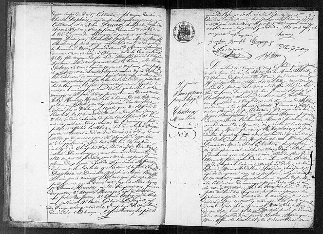Registre des actes de mariage (1855).