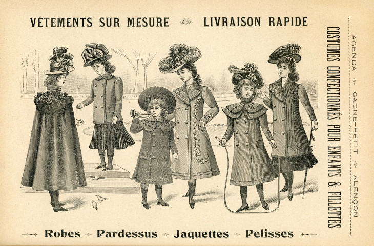 Grands Magasins du Gagne-Petit, publicité : agenda (1902) (2 exemplaires).