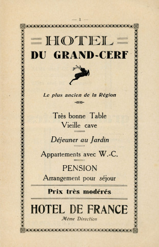 Festival de musique (25-26 juin 1932) : programme.