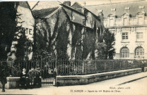 Alençon, Le square du 49è régiment de Mobiles de l'Orne, carte postale ancienne noir et blanc n°23, Binet photographe-éditeur, sd, AMA