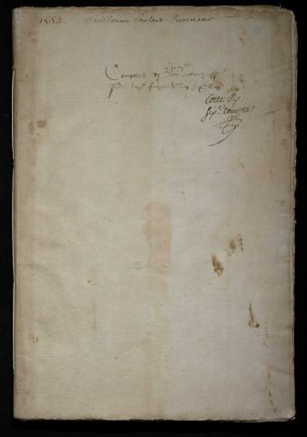 Comptes, état des finances (1552-1553)