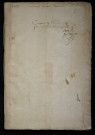 Comptes, état des finances (1552-1553)