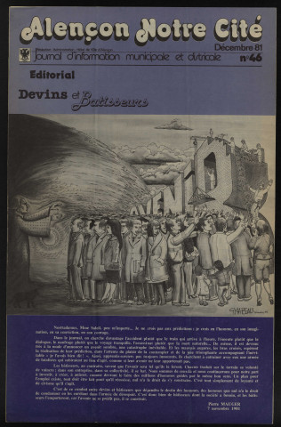 Alençon Notre Cité, journal d'information municipale et districale n°46 (décembre 1981).
