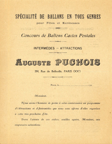 Fête nationale du quatorze juillet 1921, organisation par la commission des fêtes : correspondance, affiche, programme, bons de consommation.