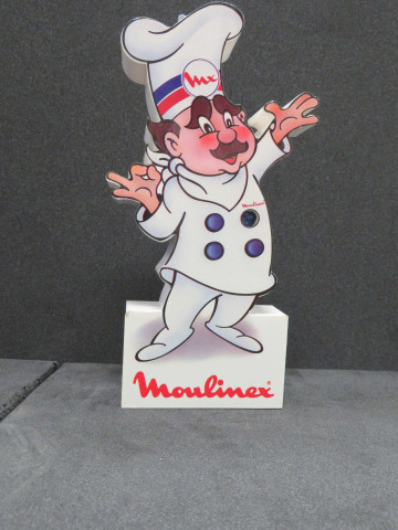 Radio fm portable Moulinex, chef cuisinier, (plastique, métal), Alençon Moulinex, don de l'association Moulinex Jean Mantelet.