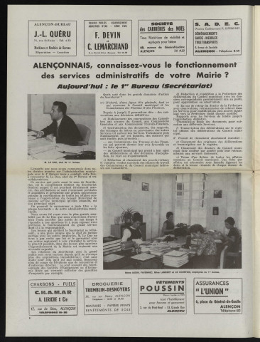 Cité des Ducs, bulletin municipal officiel de la Ville d'Alençon et des communes périphériques n°10 (octobre 1967).